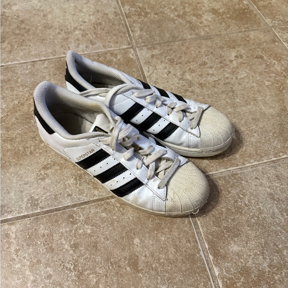 Adidas Superstar Classic White and Black Shoes
